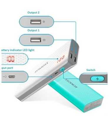 پاور بانک 10400 میلی آمپر ساعت Romoss Solo 5 V2