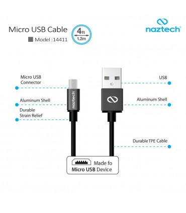 کابل شارژ و انتقال اطلاعات Micro USB