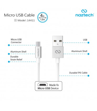 کابل شارژ و انتقال اطلاعات Micro USB