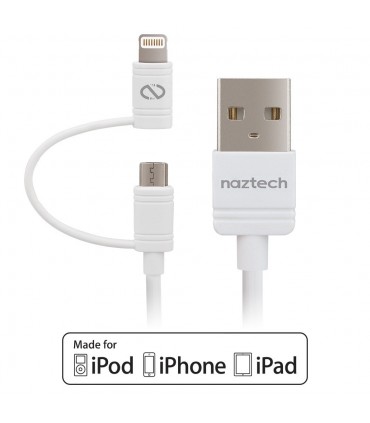 کابل شارژ و انتقال اطلاعات Micro USB/Lightning