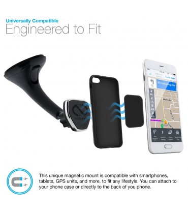 نگهدارنده مغناطیسی گوشی و تبلت بروی شیشه خودرو