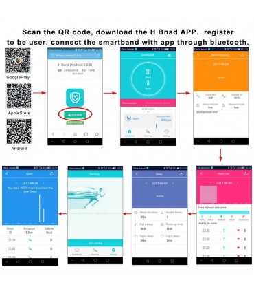 دستبند هوشمند P1 Bracelet Smart Band
