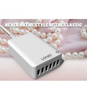 هاب شارژر 6 پورت 7 آمپر الدینیو LDNIO مدل A6703