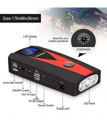 جامپ استارتر PUSHIDUN K08S