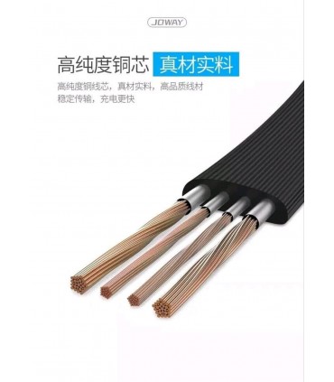 کابل تبدیل USB به لایتنینگ/microUSB جووی مدل LI93 طول 1 متر