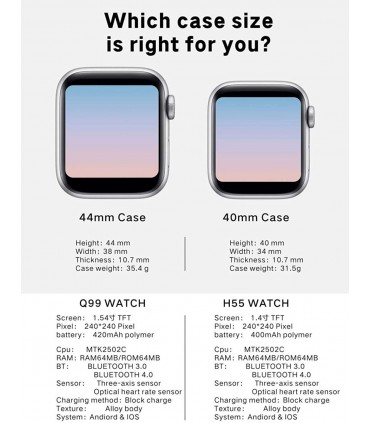 ساعت هوشمند مدل H55