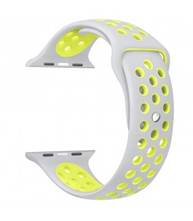 بند سیلیکونی خاکستری طرح Nike مناسب برای اپل واچ 42/44 میلی متری