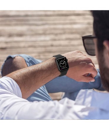بند فلزی مدل Link Bracelet مناسب برای اپل واچ 42/44 میلی متری
