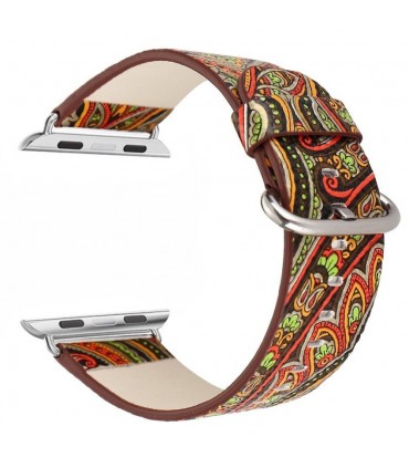 بند چرمی مدل 1 Graphics مناسب برای اپل واچ 42/44 میلی متری