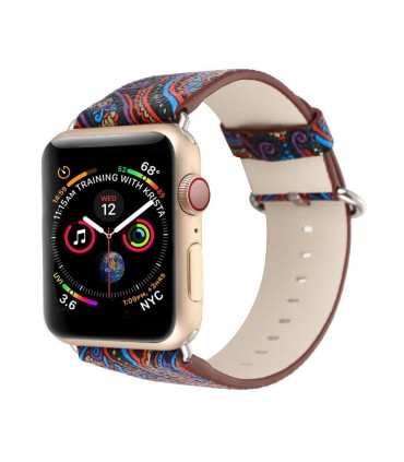 بند چرمی مدل 1 Graphics مناسب برای اپل واچ 42/44 میلی متری