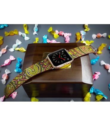 بند چرمی مدل 1 Graphics مناسب برای اپل واچ 42/44 میلی متری