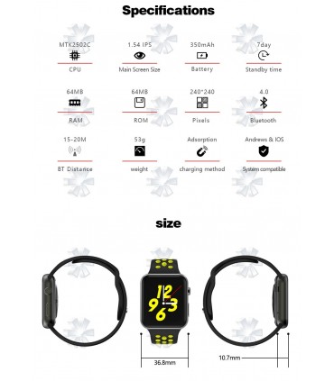 ساعت هوشمند مدل I68