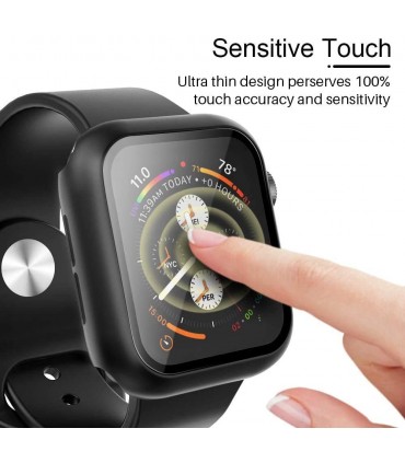 کاور گلس دار مناسب برای اپل واچ و طرح اپل 44 میلیمتری