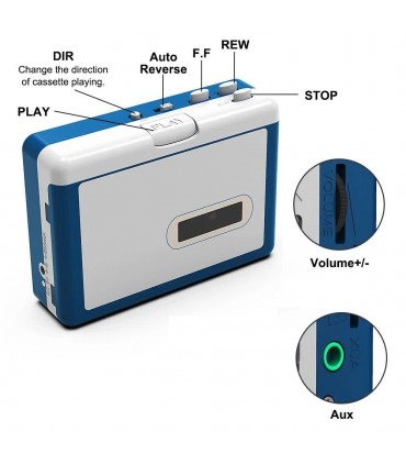 پخش کننده بلوتوثی نوار کاست EZCap 215