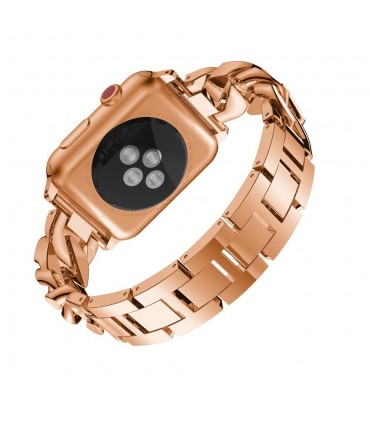 بند فلزی مدل Cartier-Singel مناسب برای اپل واچ 38/40 میلی متری