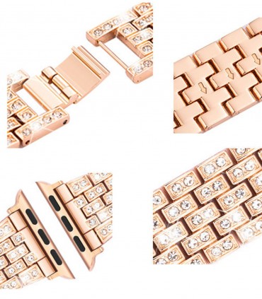 بند فلزی مدل jewelry مناسب برای اپل واچ 38/40 میلی متری