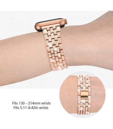 بند فلزی مدل jewelry مناسب برای اپل واچ 38/40 میلی متری