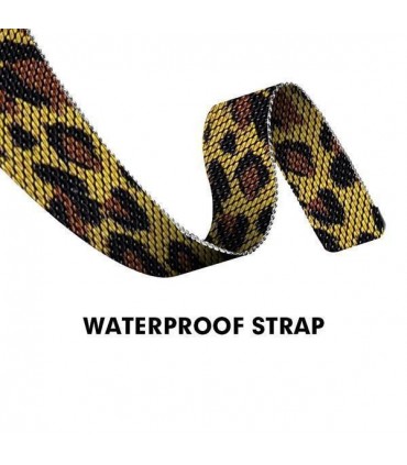 بند فلزی مدل Leopard Milanese مناسب برای اپل واچ 38/40 میلی متری