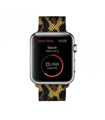 بند فلزی مدل Leopard Milanese مناسب برای اپل واچ 38/40 میلی متری