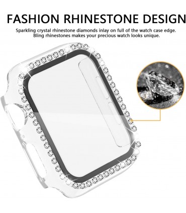 کاور نگین دار مناسب برای اپل واچ و طرح اپل 38/40 میلیمتری