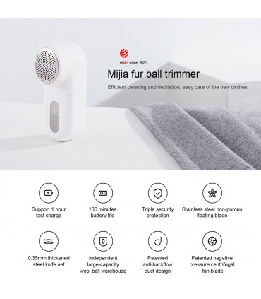 پرزگیر لباس قابل شارژ شیائومی مدل MQXJQ01KL