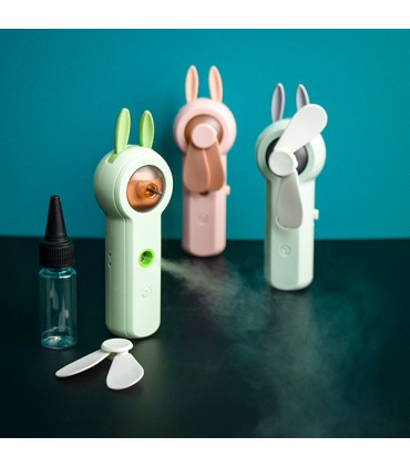 پنکه شارژی و بخور دستی مینی فن مدل Summer