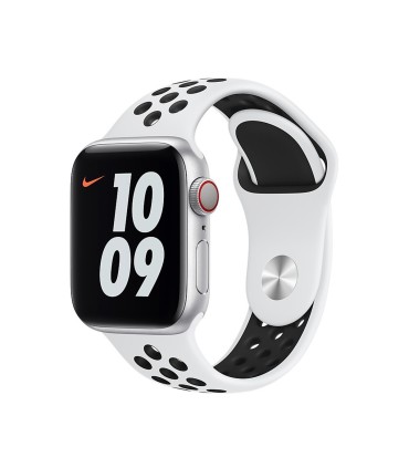 بند سیلیکونی  سفید طرح Nike مناسب برای اپل واچ 38/40 میلی متری