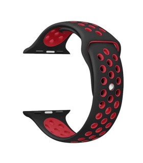 بند سیلیکونی  مشکی طرح Nike مناسب برای اپل واچ 38/40 میلی متری