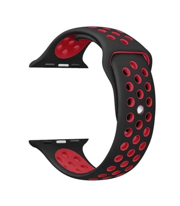 بند سیلیکونی  مشکی طرح Nike مناسب برای اپل واچ 38/40 میلی متری