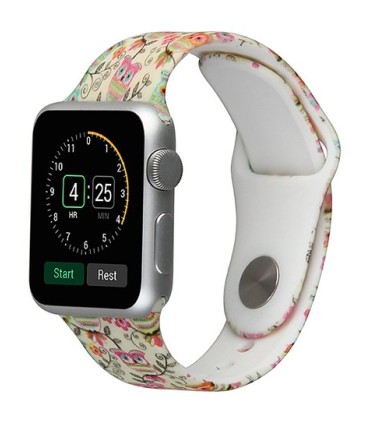 بند سیلیکونی طرح دار مدل B-42 مناسب برای اپل واچ 42/44 میلی متری