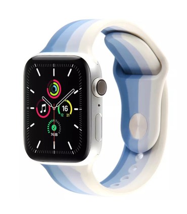 بند سیلیکونی طرح دار مدل B-42 مناسب برای اپل واچ 42/44 میلی متری