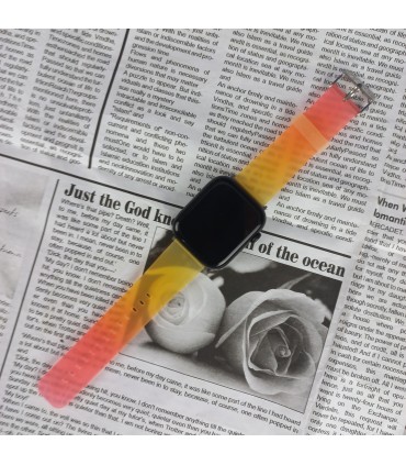 بند سیلیکونی پاستیلی  شفاف مناسب برای اپل واچ 44/42 میلی متری