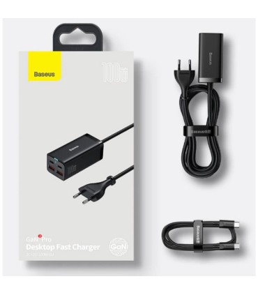 شارژر رومیزی باسئوس مدل GaN3 Pro-65W