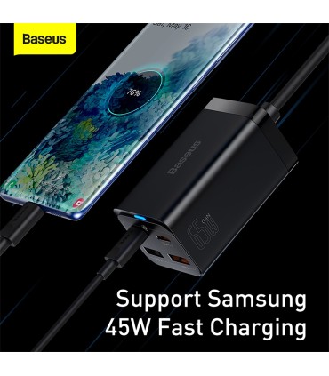 شارژر رومیزی باسئوس مدل GaN3 Pro-65W