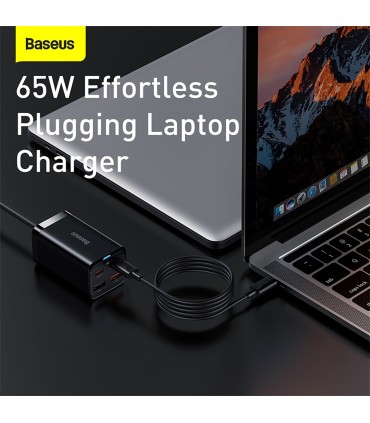 شارژر رومیزی باسئوس مدل GaN3 Pro-65W