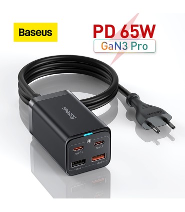 شارژر رومیزی باسئوس مدل GaN3 Pro-65W