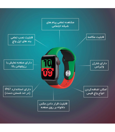 ساعت هوشمند مدل BGR 45mm