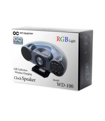 اسپیکر، ساعت ، شارژر وایرلس 8 کاره گیفت کالکشن مدل WD100