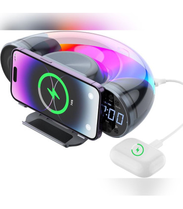 اسپیکر، ساعت ، شارژر وایرلس 8 کاره گیفت کالکشن مدل WD100