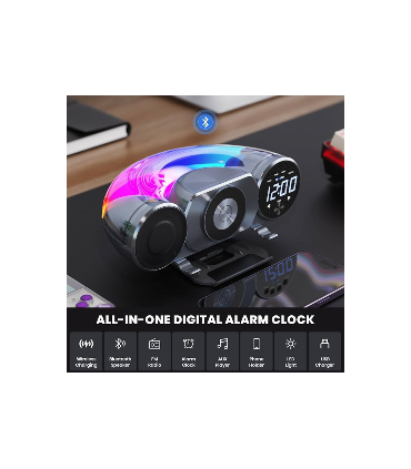 اسپیکر، ساعت ، شارژر وایرلس 8 کاره گیفت کالکشن مدل WD100