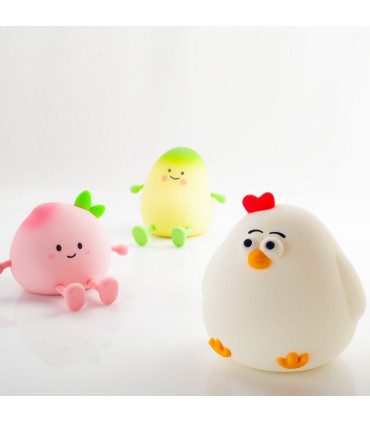 چراغ خواب سیلیکونی گیفت کالکشن مدل هلو (Peach)