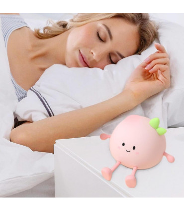 چراغ خواب سیلیکونی گیفت کالکشن مدل هلو (Peach)