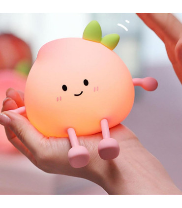 چراغ خواب سیلیکونی گیفت کالکشن مدل هلو (Peach)