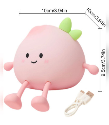 چراغ خواب سیلیکونی گیفت کالکشن مدل هلو (Peach)