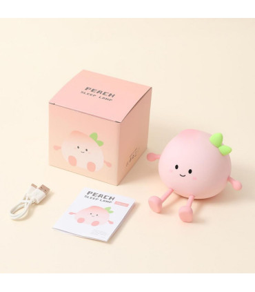 چراغ خواب سیلیکونی گیفت کالکشن مدل هلو (Peach)