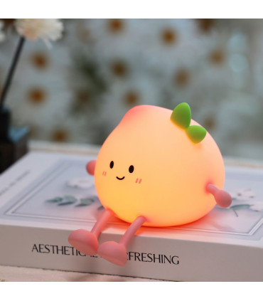 چراغ خواب سیلیکونی گیفت کالکشن مدل هلو (Peach)