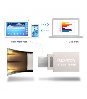 فلش مموری 64 گیگابایت ADATA Choice UC330 USB OTG