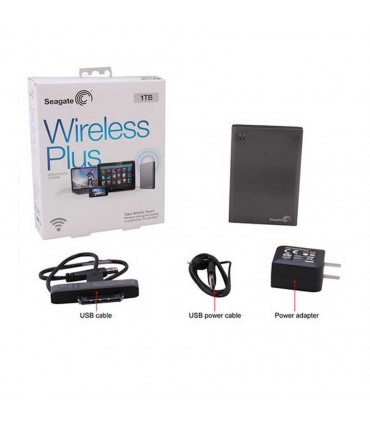 هارد اکسترنال Seagate Wireless Plus Mobile with Built-In Wi-Fi – 2TB