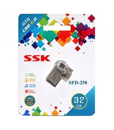 فلش مموری 32 گیگابایت SSK SFD258 OTG