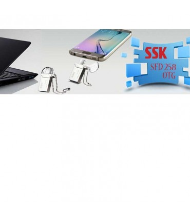 فلش مموری 32 گیگابایت SSK SFD258 OTG